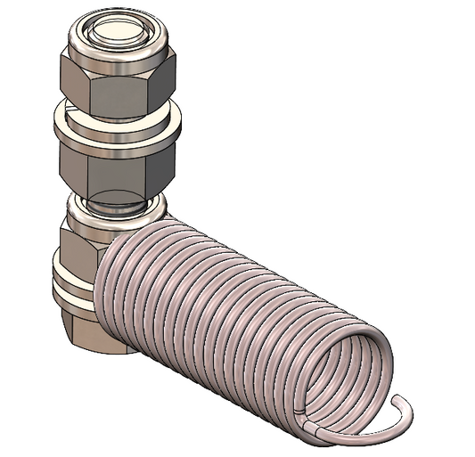 3630 - Spring Belt Tensioner assembly includes nuts.