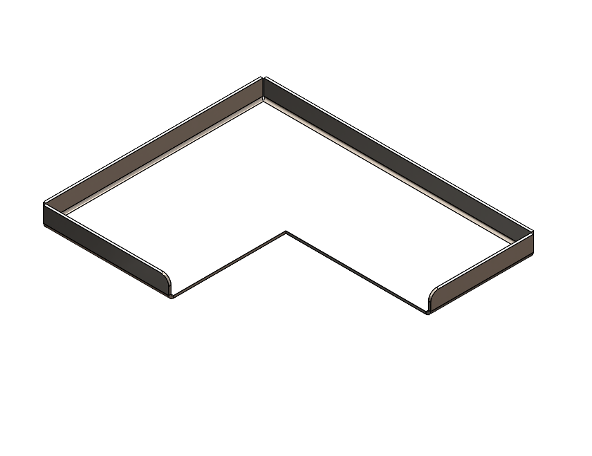 8010 - Fat Separator Cap L Shaped for water tower SS