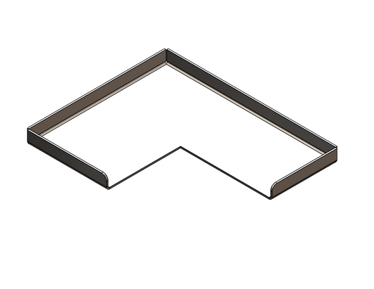 8010 - Fat Separator Cap L Shaped for water tower SS