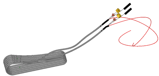 R0E6 - RR54 Top air heating element Kit (1750W) (c/w Compression Gland)