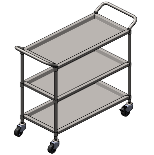 R0T3 - 3 Tier Trolley Flat pack