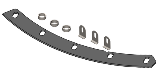 RM16 - RR54 / RR30 Top Teflon door seal c/w retainer strip and retainer lugs.